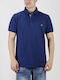 Everbest Men's Short Sleeve Blouse Polo Blue