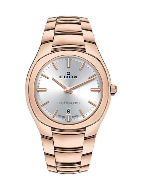 Edox Ρολόι Μπαταρίας με Μεταλλικό Μπρασελέ Edox Ρολόι Μπαταρίας με Μεταλλικό Μπρασελέ
