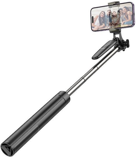 Hoco K19 Soul Live Broadcast Selfie Stick με Bluetooth Μαύρο