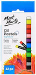 Mont Marte Oil Pastels 12colours