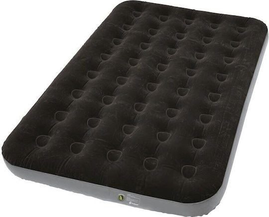 Outwell Camping Air Mattress Double With Integrated Pump Classic 185x130x20cm Black