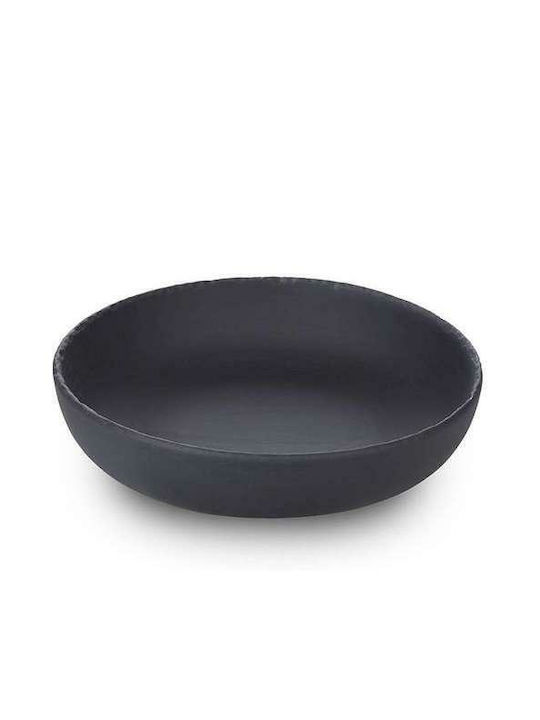 Revol Porcelain Salad Bowl Black 22x22cm