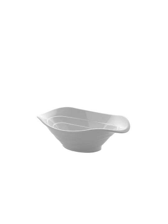 Atlas Melamin Salatschüssel Melamin Weiß 23x16cm 1Stück
