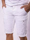Herrenshorts Jeans Weiß