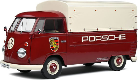 Solido Volkswagen Volkswagen T1 Pick-Up Porsche Service 1950 Modeling Figure Car Red in Scale 1:18