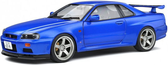 Solido Nissan Фигура за Моделизъм Автомобил Blue в Мащаб 1:18