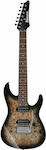 Ibanez Ηλεκτρική Κιθάρα με Σχήμα ST Style και HH Διάταξη Μαγνητών Charcoal Blackburst