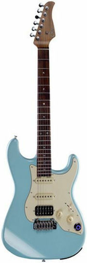 Mooer Elektrische Gitarre Stratocaster mit SSH Tonabnehmerkonfiguration Rot