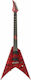 Solar Guitars Ηλεκτρική Κιθάρα V Style με HH Διάταξη Μαγνητών Κόκκινη