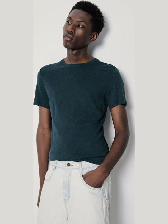 American Vintage T-shirt Πετρόλ