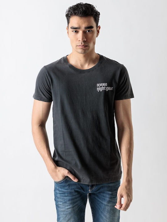 Devergo T-shirt Bărbătesc cu Mânecă Scurtă Gri