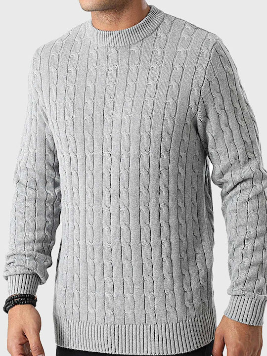 Selected Herren Langarm-Pullover Gray