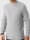 Selected Herren Langarm-Pullover Gray