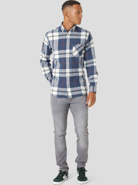31-200185 Long-Sleeve Flannel Shirt in Regular Fit Plaid Plaid