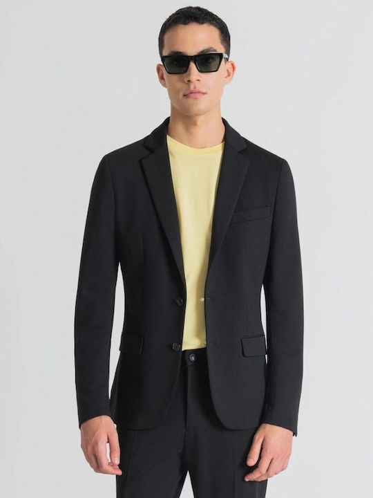 Antony Morato Men's Suit Jacket Slim Fit Black