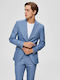 Selected Men's Suit Jacket Light Blue