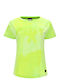 Freddy Women's Summer Blouse Cotton Short Sleeve Yellow