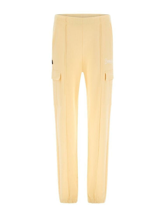 Trousers Γυναικείο Κίτρινο Σετ με Παντελόνι