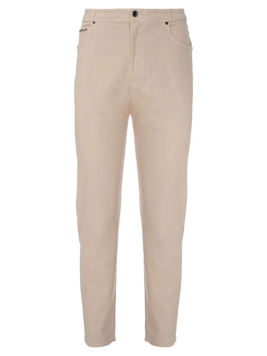 Freddy Women's Fabric Capri Trousers Beige