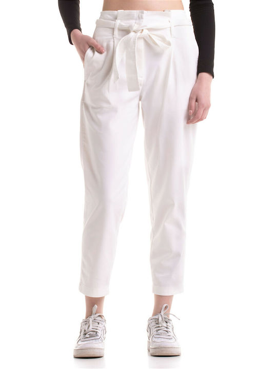 Scinn SELENA 122 Women's Fabric Trousers White