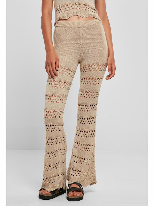 Urban Classics Dama Tesatura Pantaloni Evazați ...