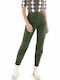 High Waist Women's Jean Trousers Khaki