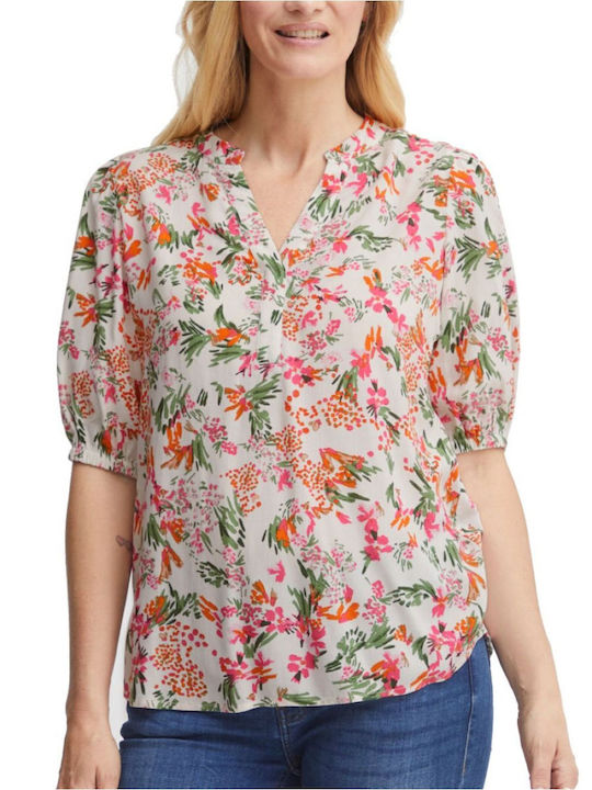 Women's Floral Short Sleeve Shirt