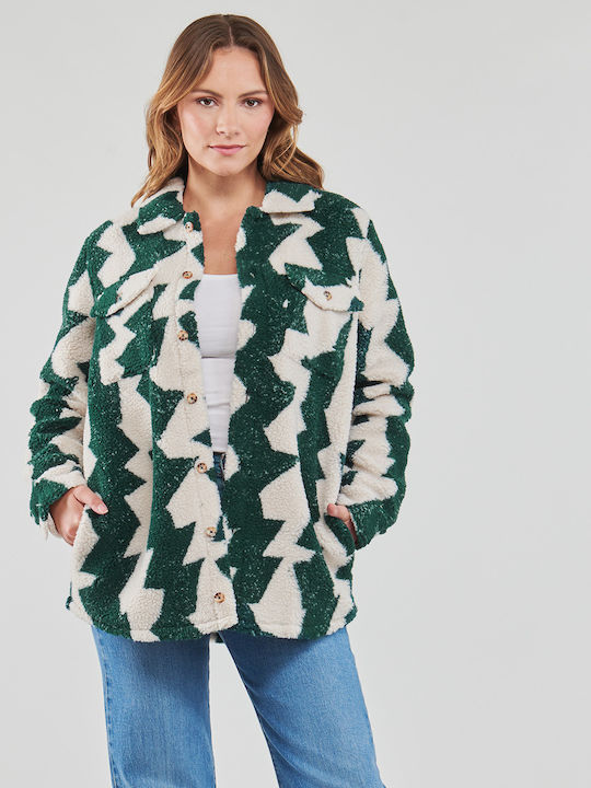 Volcom Silent Sherpa Jacket Kurz Damen Puffer J...