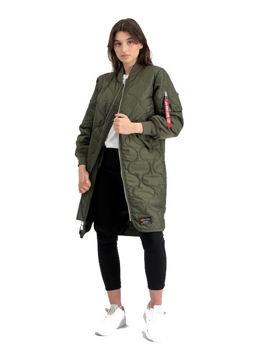 MA-1 Κοντό Γυναικείο Puffer Μπουφάν Καφέ