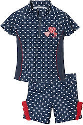 Playshoes Kids Sun Protection Swimwear Set Navy Blue