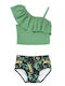 Ruffle Butts Kids Swimwear Bikini Green