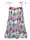 Naf Naf Kids Dress Floral Sleeveless Multicolour