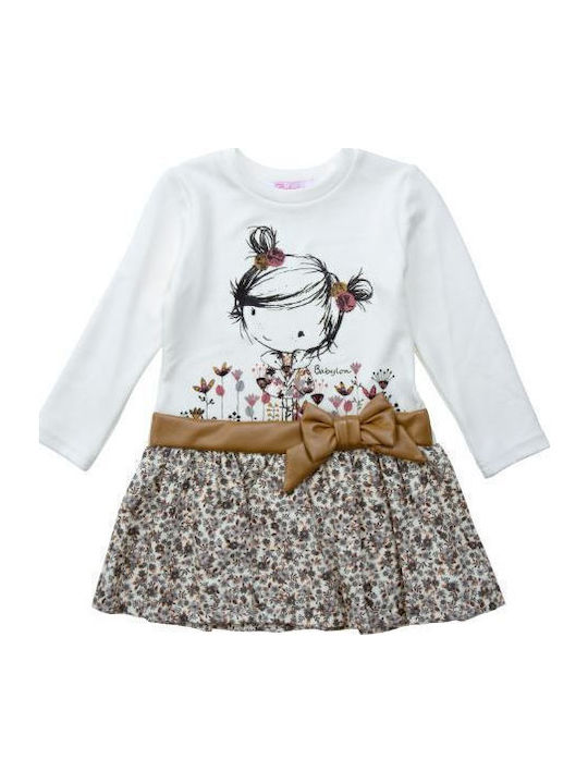 Children's Dress Long Sleeve White