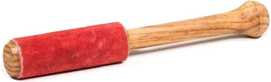 Wooden Drumsticks Drums Wooden Stick (Μπαγκέτα) for Meditation Bowl (Singing Bowl Rubbing Stick Red) 15Χ2cm in Red Color