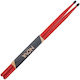 Vic Firth Hickory Μπαγκέτες Ντραμς 5A με Σχήμα Μύτης Oval σε Κόκκινο Χρώμα