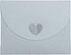 HEART Greeting Card Easter 10x12cm in Silver Color