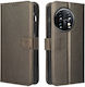 Diamond Leather Wallet Δερματίνης Καφέ (OnePlus 11)