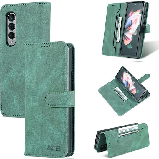 AZNS Wallet Piele artificială Verde (Galaxy Z Fold4)