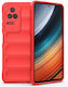 Mad Mask Back Cover Plastic / Silicon Roșu (Poco F4 5G)