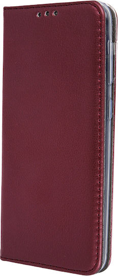 Smart Back Cover Δερμάτινο Μαγνητικό Μπορντό (Realme C55)