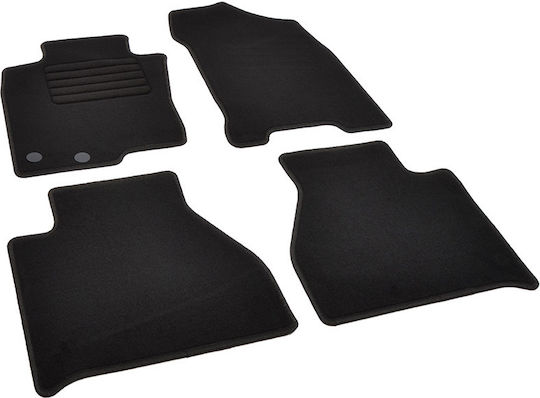 Rigum Set of Front and Rear Mats 4pcs for Renault Alaskan Nissan Navara Black