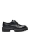 Women's Synthetic Leather Oxford Shoes Black