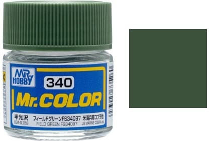 Mr Hobby Model Making Paints in Green Colour 10ml
