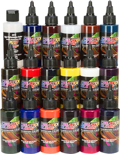 Createx Colors Modellbau Farbset 60ml 18Stück