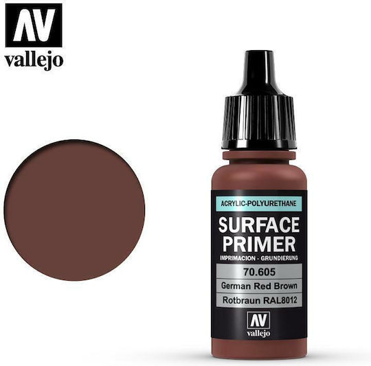 Acrylicos Vallejo Surface Primer Modellbau Farbe in Braun Farbe 17ml