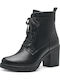 Women's Ankle Boots with High Heel Black