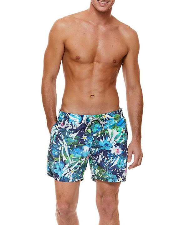 Banana Moon Men's Swimwear Bermuda Blue Floral