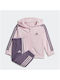 Adidas Kids Sweatpants Set Pink 2pcs