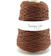 Younique Lab Strickgarn für Taschen Polypropylen Braunes 300gr