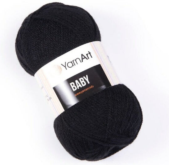 Yarn art Ακρυλικό Μαύρο 70m 50gr